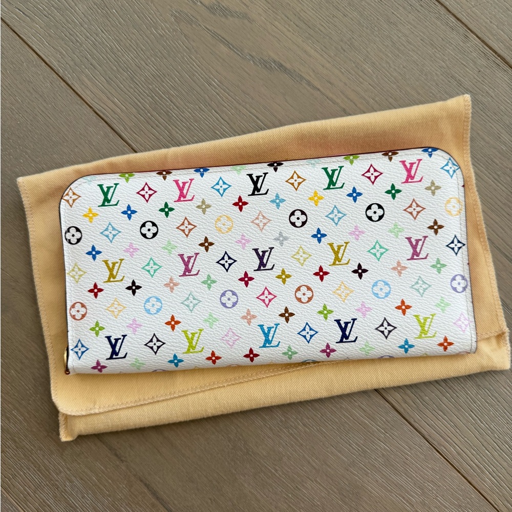 Louis Vuitton White Multicolor Insolite Wallet